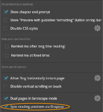 sync kindle-moon reader dropbox